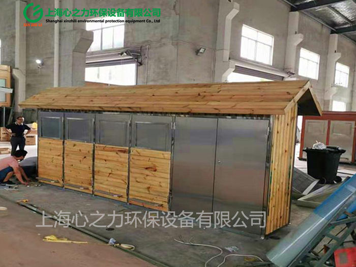 通州上海心之力垃圾房車間生產場景